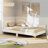 Upholstered Daybed Rivet-tufted Platform Bed With Metal Legs-1462412989-1462412987