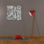  «Cross Current Square Up 1 Bw» par Cheryl Warrick, art mural sur toile, 26 po x 26 po