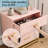 3-Drawer Wooden Dresser, Modern Wood Chest of Drawers with Golden Handles-515116824