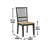 Lixy Solid Wood Slat Back Side Chair