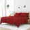 Ensemble de draps pour lit en microfibre brossée de 6 pièces Simply Soft