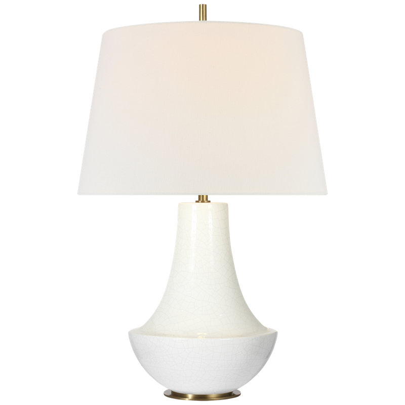 Thomas O'Brien Table Lamp, Crackled Ivory