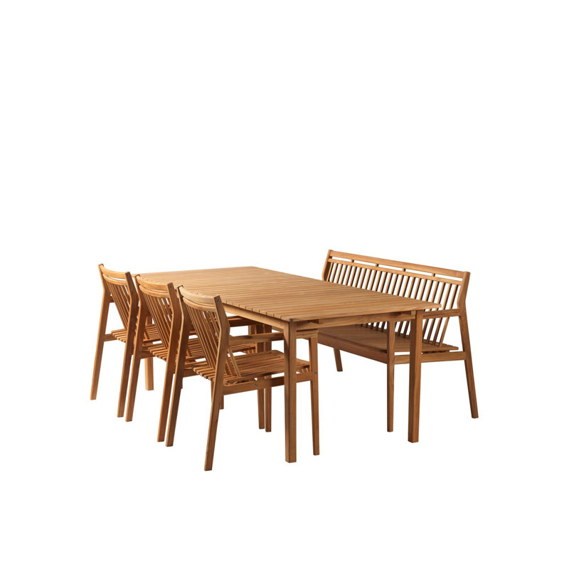 Sammen Outdoor Teak Bench