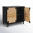 Aleja 2 - Door Woven Banana Steam 34.6" Nightstand-367556498