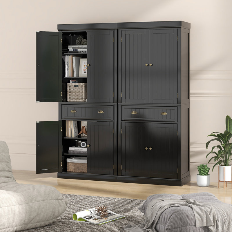 Arkeia 72'' Kitchen Pantry, Black