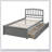 Twin Platform Storage Bed Wood Bed Frame with Two Drawers and Headboard-135106970