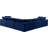 Isshak Velvet L-Shaped Sectional Reversible-87141436