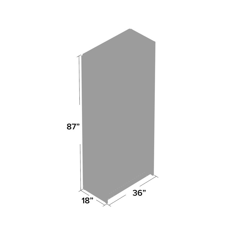 Rayonnage Hi-Tech, L 36 po x P 18 po x H 87 po