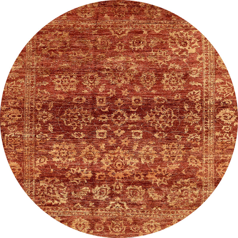 Abstract Indoor Rug, Round 6'