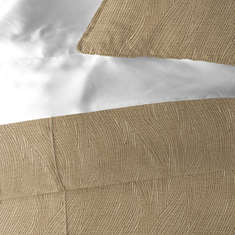 Brown Microfiber Comforter Set, King Comforter + 2 King Shams
