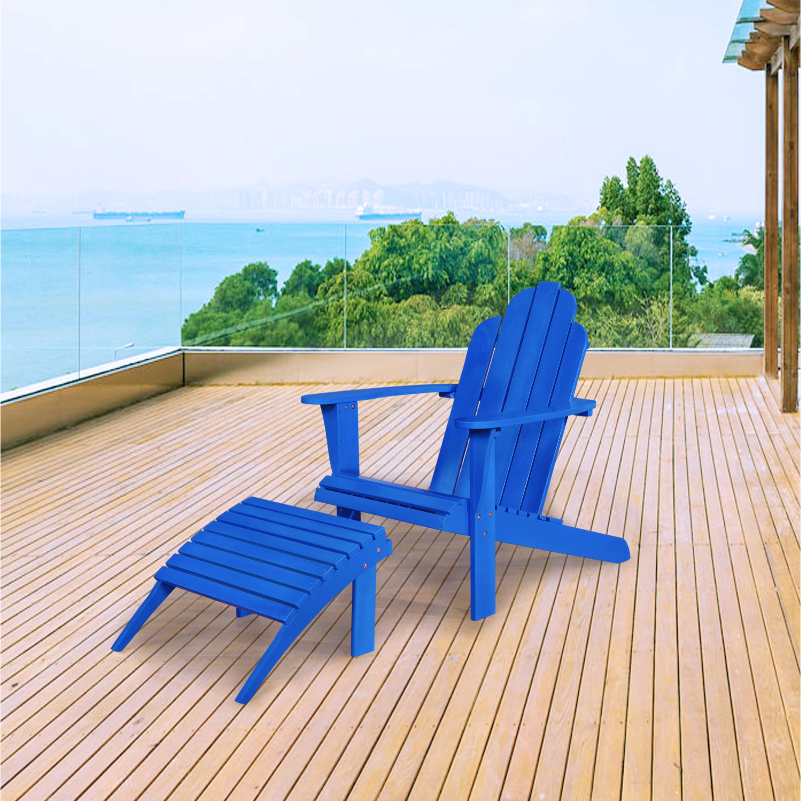 Adirondack Chair, Blue