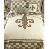  Courtepointe simple en coton ivoire standard