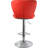 Milorad Swivel Upholstered Adjustable Height Counter Stool with Metal Frame-383820569