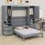 Lit escamotable Murphy avec placard, tiroirs et tablettes-1825392413-1825392411
