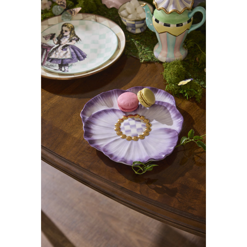 Violet Teapot Candle Holder