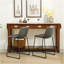 Ensemble de 2 tabourets de comptoir en similicuir Lotusville, gris antique-2113444211-2113443980