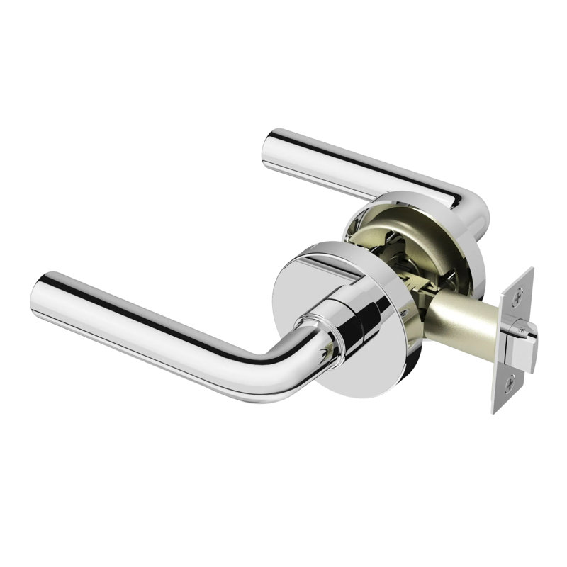Poignée de porte Arc Passage Design moderne dissimulé pour (couloir et garde-robe) - Style minimaliste élégant en chrome