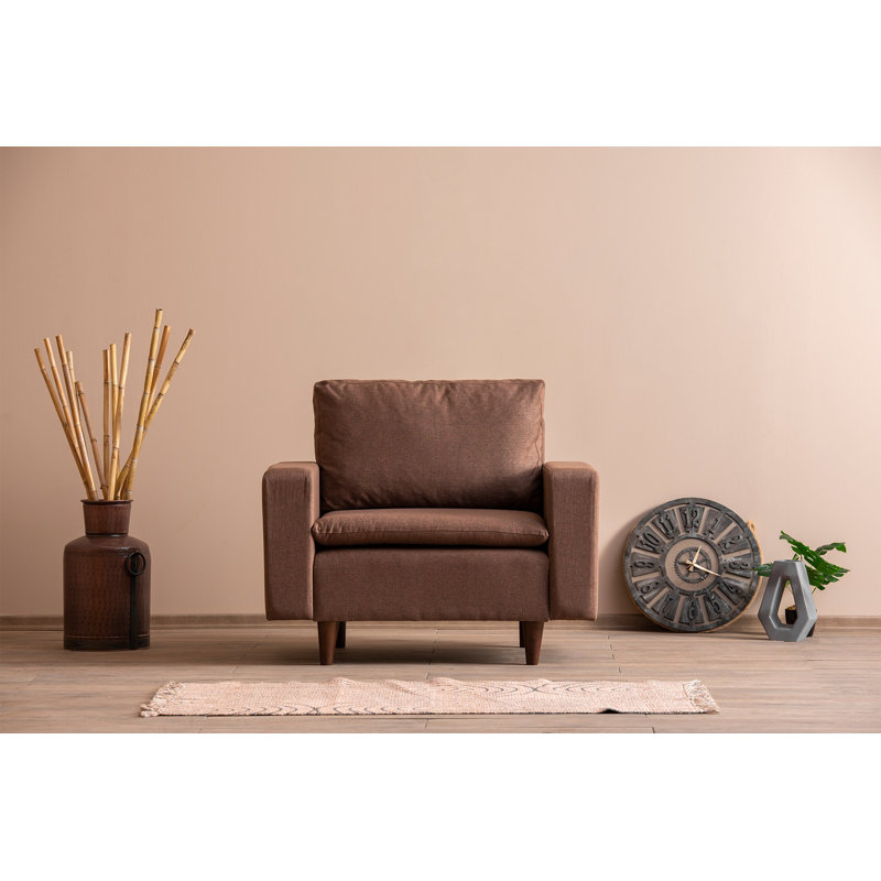 Fauteuil à oreilles, Brun, Brun