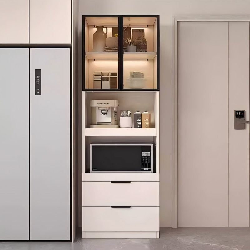 Buffet 23,62 "en aluminium kaki, H 78,74 po x l 23,62 po x P 15,75 po
