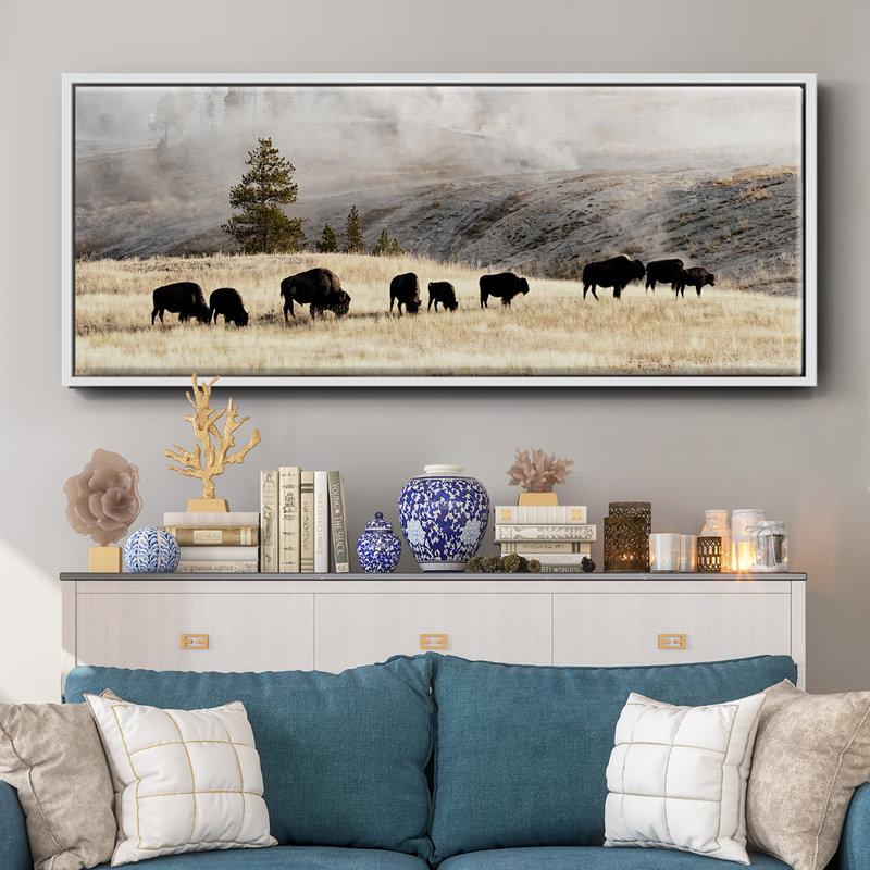 Heading Home- Framed Canvas, 8" H x 20" W