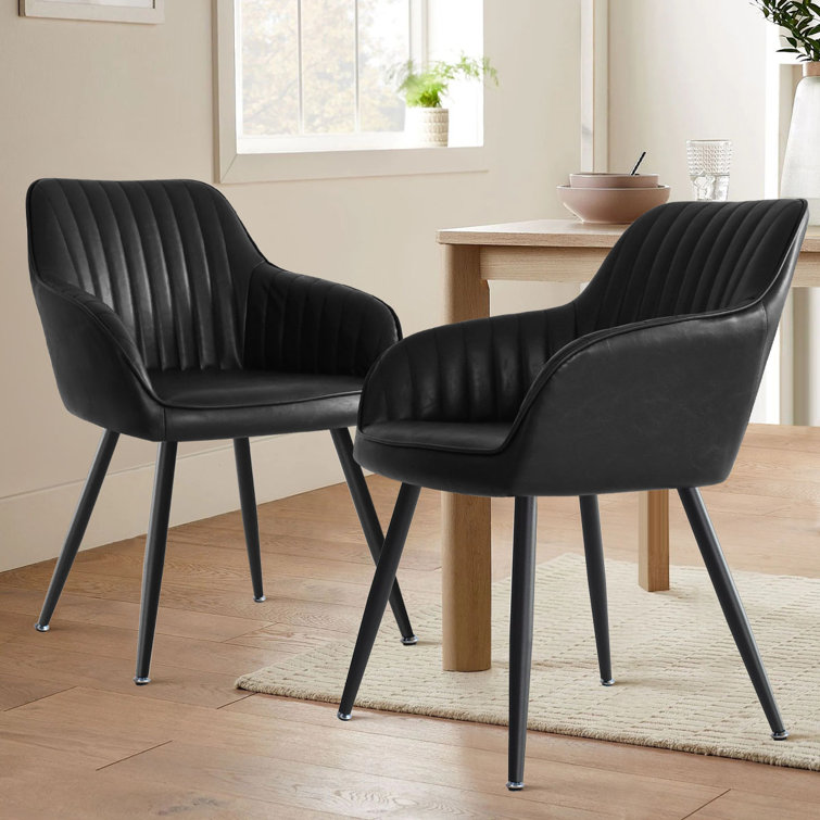 2 Pieces Bhagirath Dining Chairs With Arm