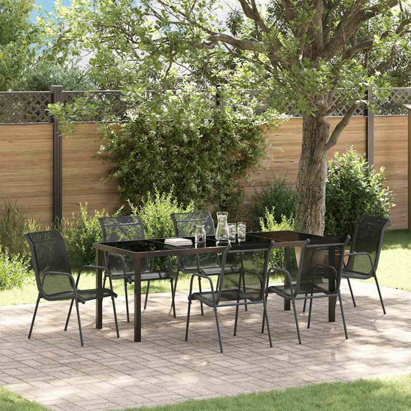 6 - Person Patio Dining Set with Rectangular Table