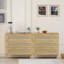 Armoire de rangement en rotin 3 tiroirs-1509113107