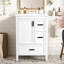 Meuble-lavabo moderne de 24 pouces avec lavabo en céramique, porte à fermeture douce et 3 tiroirs | Idée de cadeau-1943780654