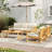 Outdoor 4-piece Solid Wood Garden Patio Set