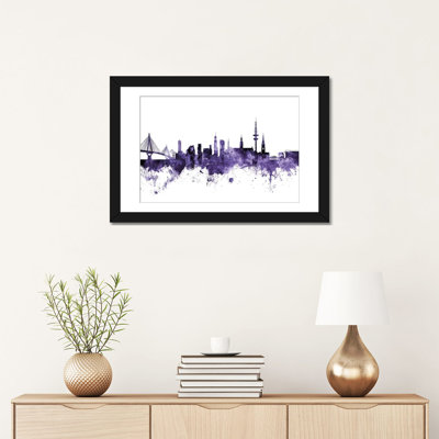 «Hambourg, Allemagne» par Michael Tompsett, impression sur toile tendue