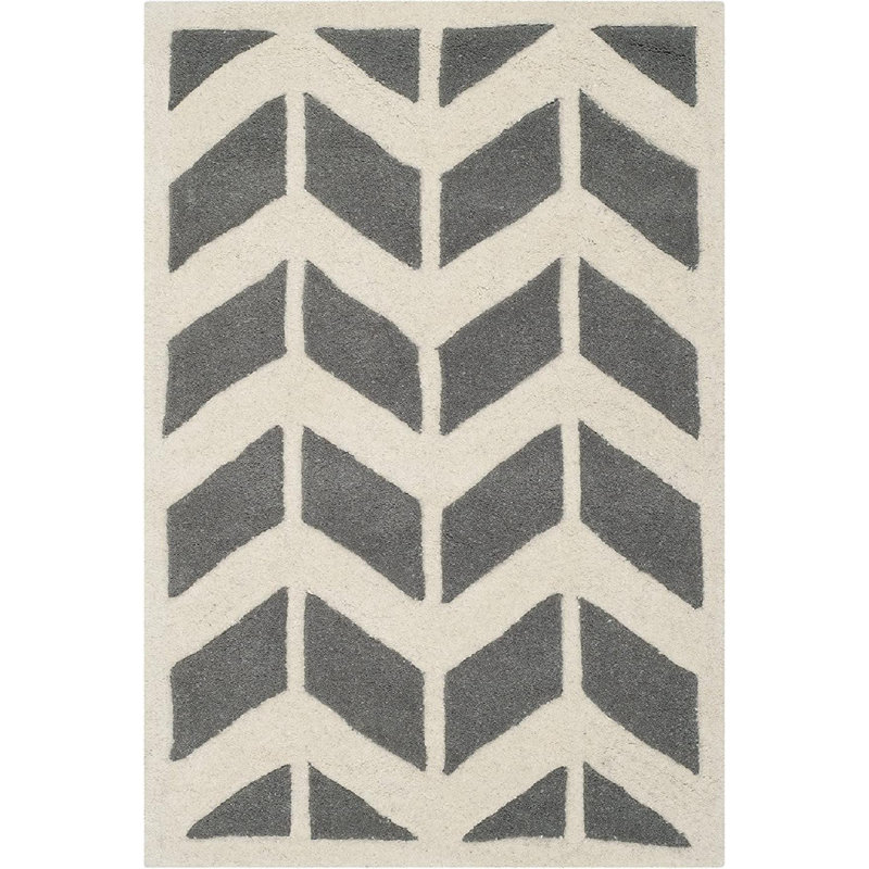 Chatham Hand Tufted Wool Chevron Rug, Rectangle 2' x 3'