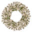 The Holiday Aisle® Snowy Sheffield Spruce Wreath with Battery Operated LED Lights-497995006