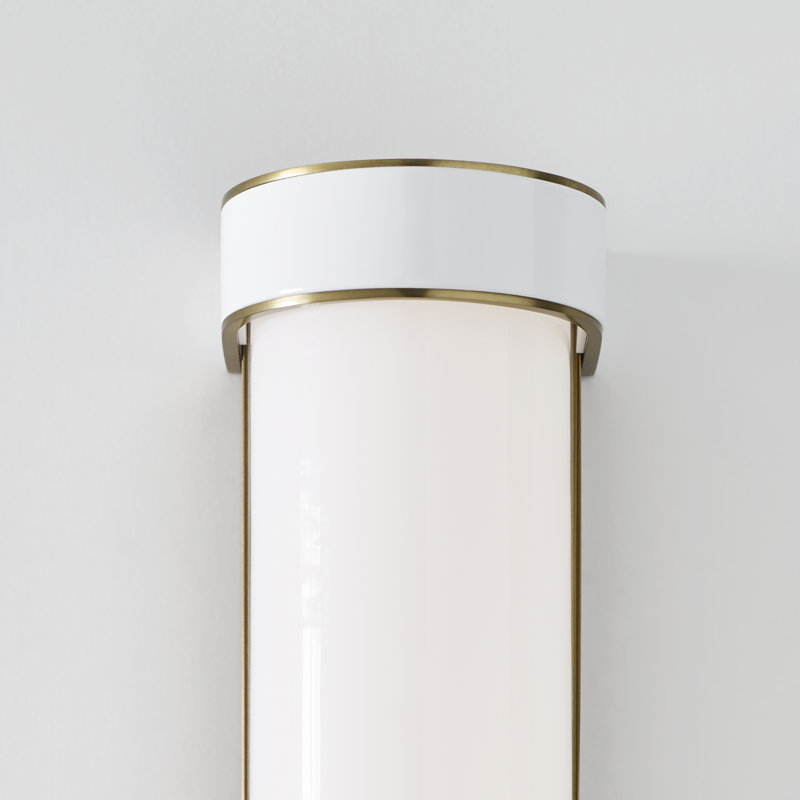 Monroe 1 - Light Vanity Light, Burnished Brass