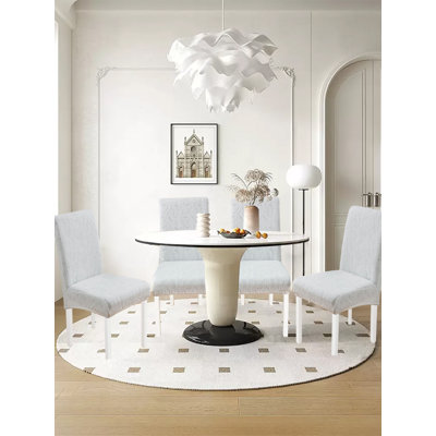 Dining Chair Covers,Waterproof Stretch Parsons Chair Slipcover,Set Of 4