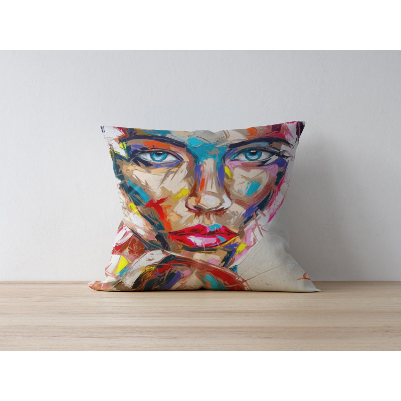 Housse de coussin décorative, 50% polyester / 50% coton, 16,9 po x 16,9 po | Impression numérique, lavable à la machine à 86 ° F | Parfait pour la décoration intérieure, le salon et la chambre à coucher, tissu doux et durable