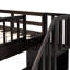 Lit superposé avec escalier avec rangement pratique et barrière de sécurité