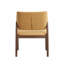 Ensemble de 2 chaises d'appoint en tissu et finition noyer