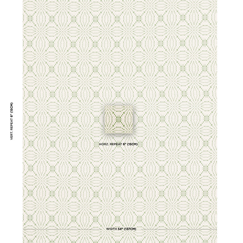 Francestown Coverlet Fabric, Leaf