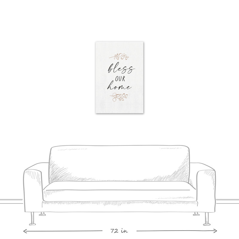 Bless This Home Canvas Print, 30" H x 20" W