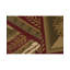Hand-Knotted High-Quality Red, Beige, and Tan Square Area Rug