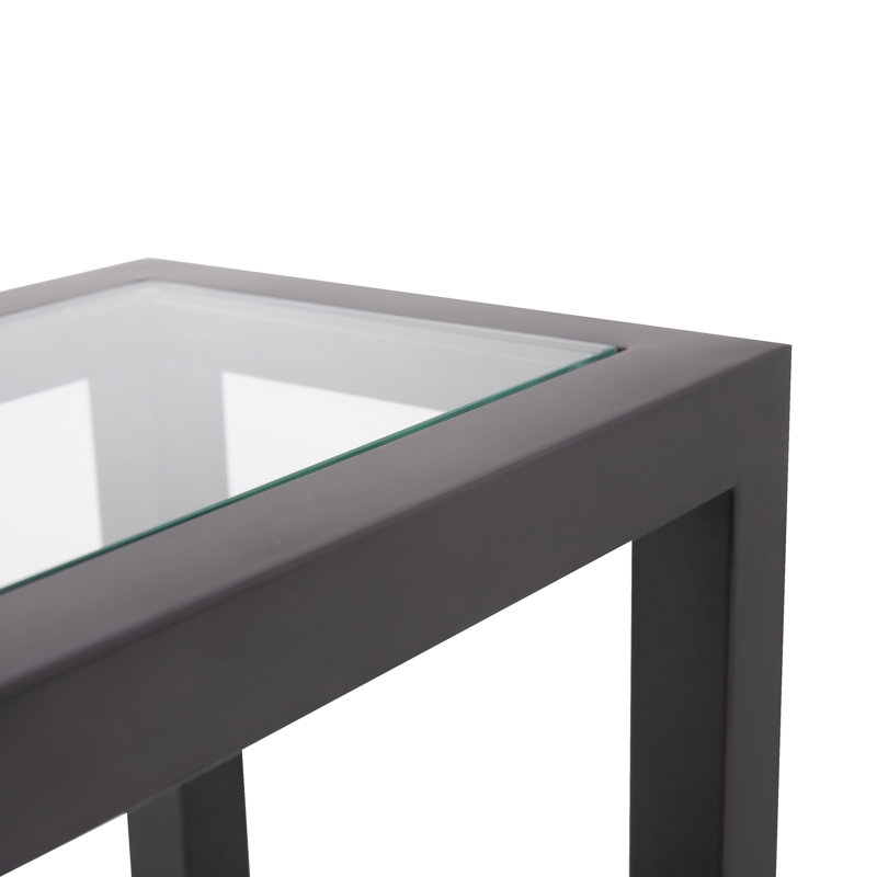 Caisey Rectangle Stainless Steel Console Table