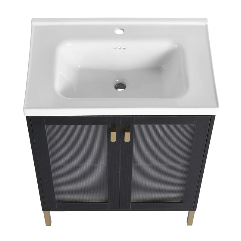 Base de meuble-lavabo simple mural 27,8 po seulement