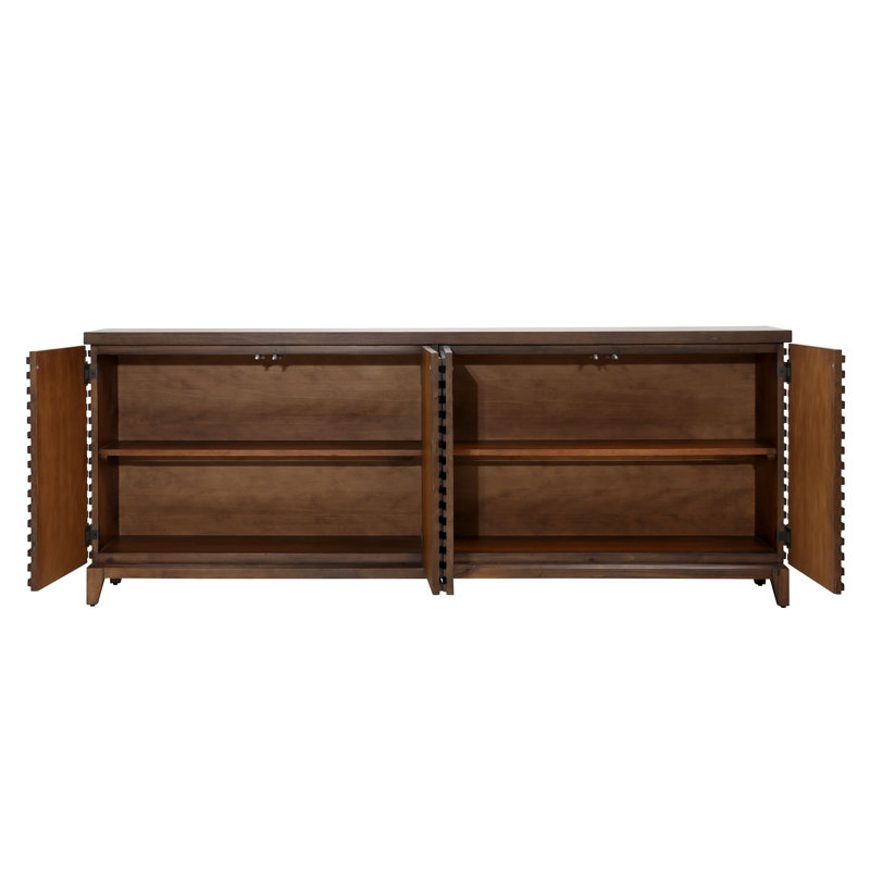 Myra 82'' Brown Acacia Wood Sideboard