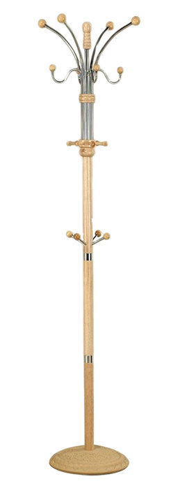 Sanches Freestanding 18 - Hook Coat Rack, Cherry