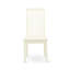 L'ensemble 7 pièces de table et chaises de cuisine se compose d'une table de salle à manger ovale avec rallonge papillon et de 6 chaises rembourrées en tissu de lin, blanc lin-583909789-659654419-583909791