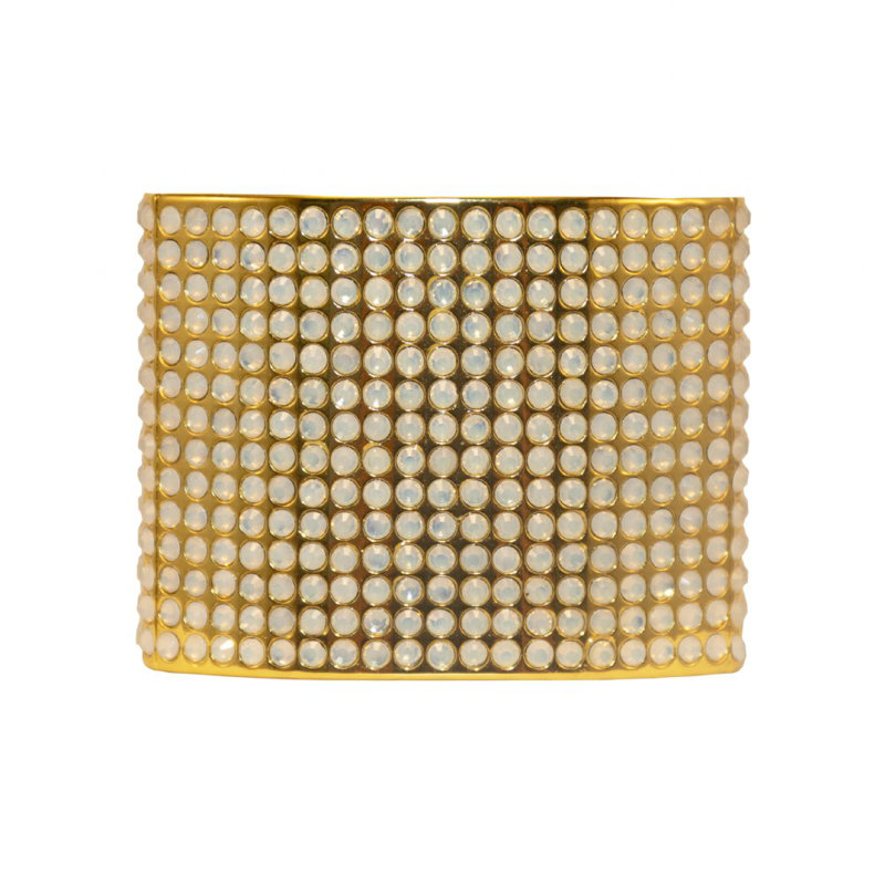 Crystal Studded Napkin Rings Gift Box, Gold
