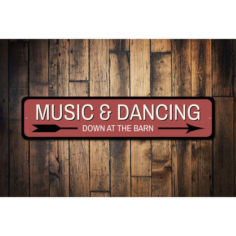 Panneau en aluminium Dancing Barn, H 4 po x l 18 po x P 0,04 po
