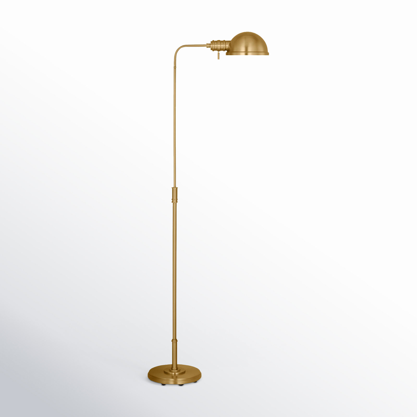 43.25'' Floor Lamp, Burnished Brass