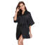 Renta Satin Above Knee Bathrobe-1001067538-1001067539