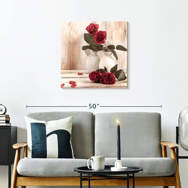 Vase de roses Harnek, H 24 po x l 24 po
